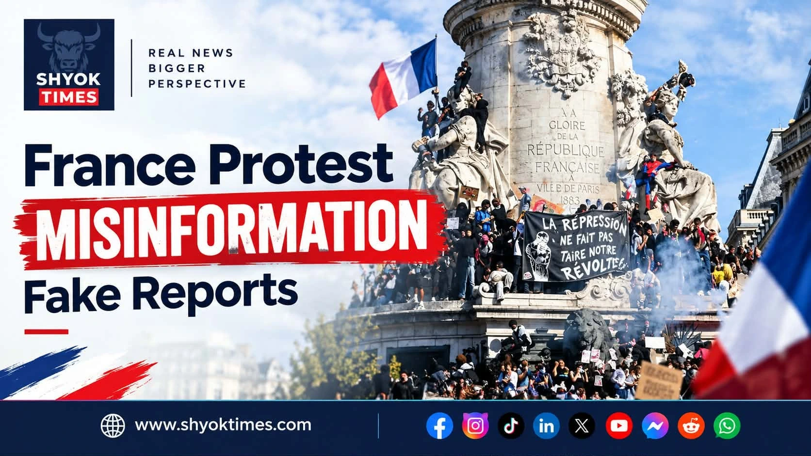France student protests misinformation: false videos of unrest spread by far-right figures