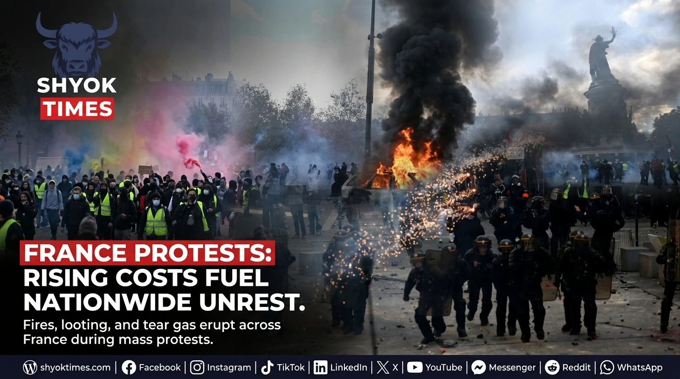 France protests against rising living costs as demonstrators clash with police in Paris