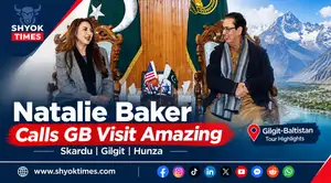US Chargé d’Affaires Natalie Ashton Baker meets Gilgit-Baltistan Governor Syed Mehdi Shah in Skardu during her Gilgit-Baltistan visit.