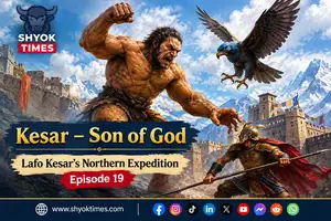 Kesar – Son of God Episode 19 depicting Lafo Kesar’s battle against the giant Dre Shima Rgyal