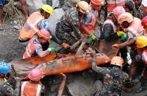 Nepal Flood Tunnel Rescue operation inside collapsed hydropower tunnel at Trishuli
