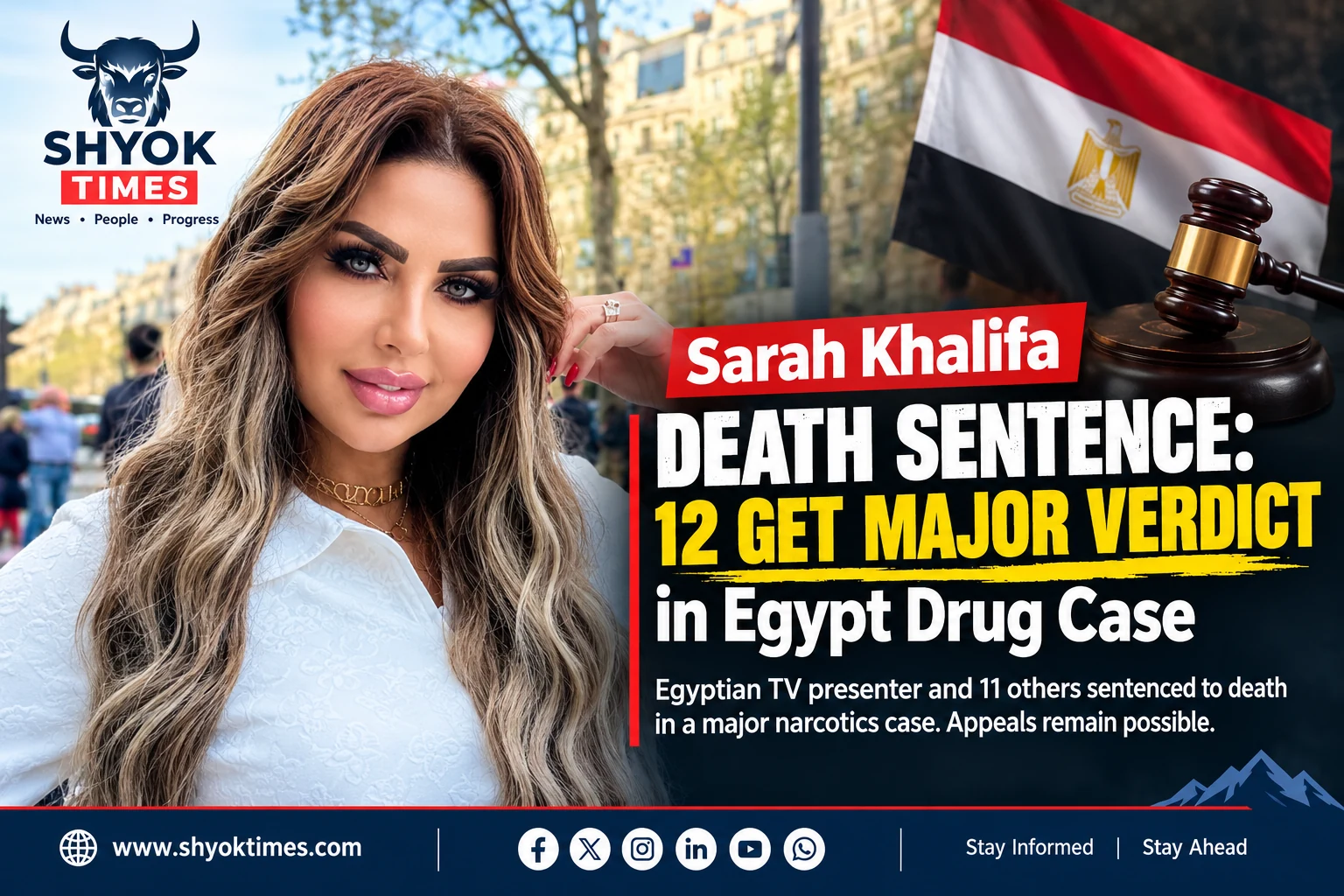 Sarah Khalifa death sentence in Egypt drug case