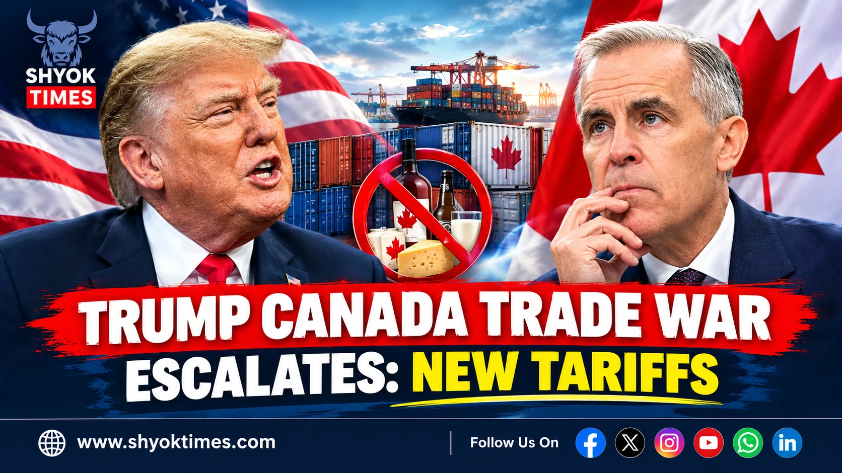 Trump Canada trade war as US imposes new tariffs on Canadian goods