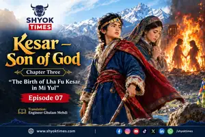 Kesar – Son of God Chapter Three Episode 07, depicting Lha Fu Kesar and his mother in the Himalayan mountains