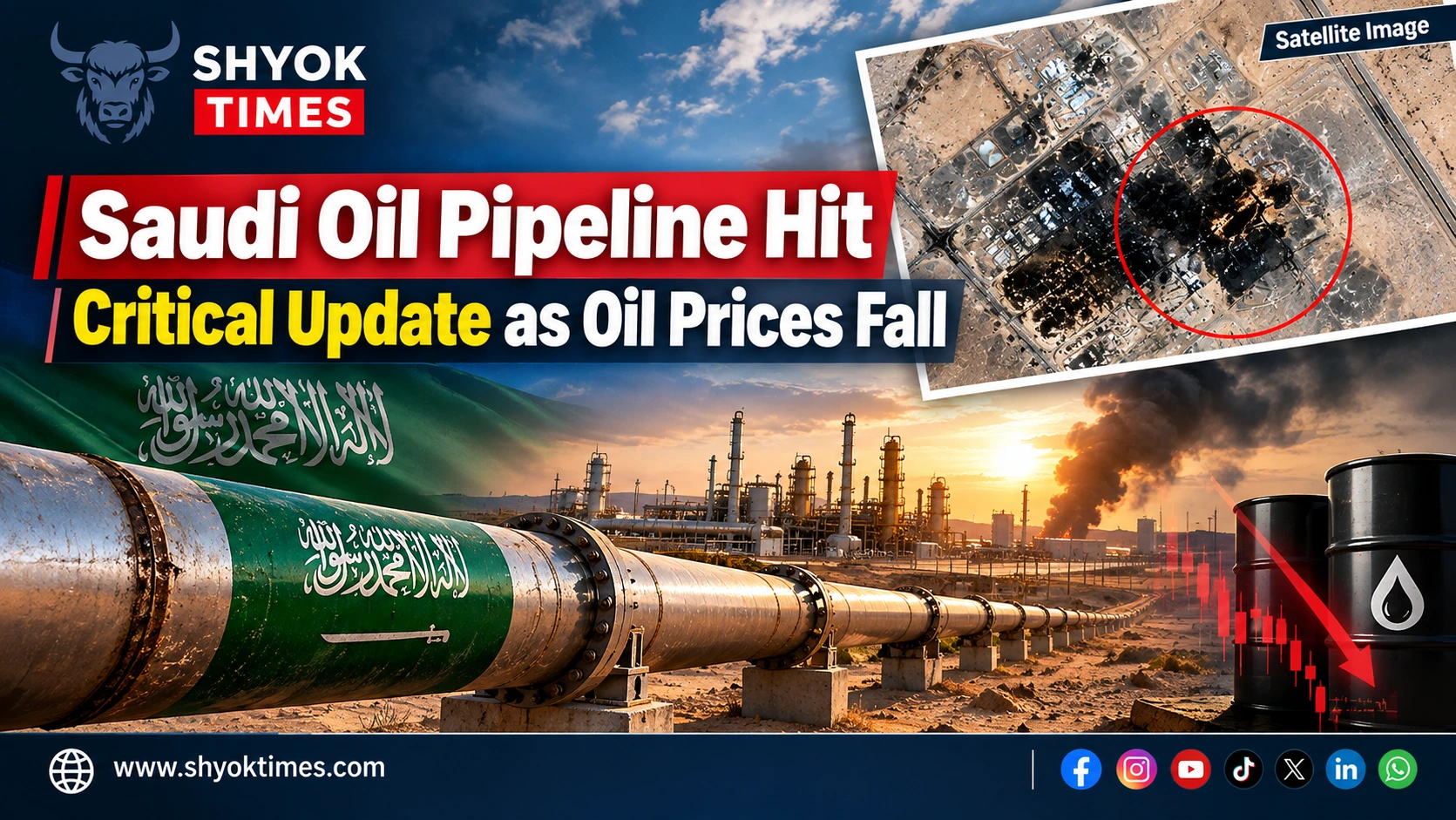 Saudi oil pipeline damaged after drone attacks