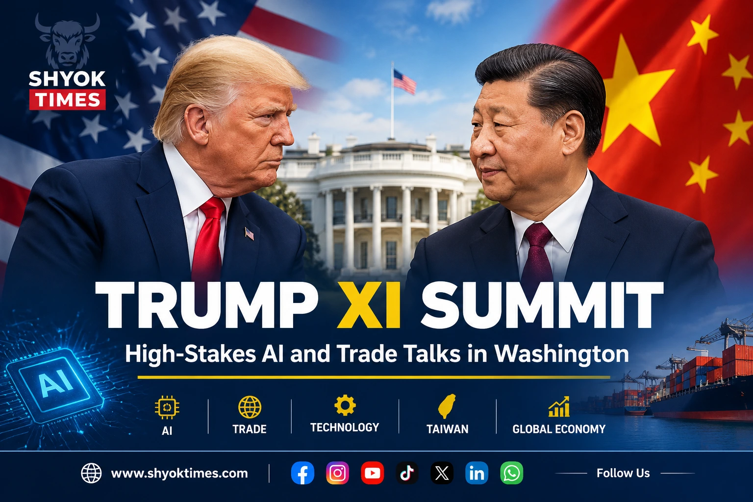 Trump Xi summit talks on AI, trade and technology in Washington